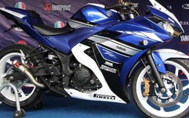 Yamaha R25 có thêm pô Akrapovic bản đua, giá không đổi