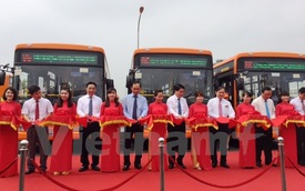 Khai trương tuyến xe buýt đến sân bay Nội Bài, giá vé 30.000 đồng