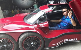 Lần đầu tiên xuất hiện xe ô tô 5 bánh tự chế của người Việt