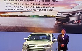 Vừa ra mắt, Toyota Innova 2016 đã gây xôn xao vì giá bán
