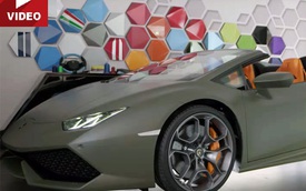 Lamborghini Huracan mui trần được sơn như xe Jeep