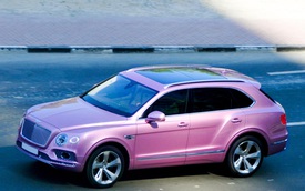 Chiếc SUV siêu sang Bentley Bentayga màu hồng đầu tiên trên thế giới