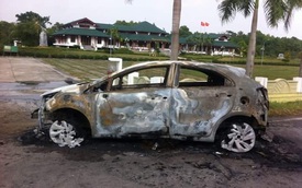 Thái Nguyên: Kia Rio mới đăng ký 3 ngày đã cháy rụi