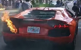 "Nẹt pô" Lamborghini Aventador của khách, nhân viên đỗ xe gây họa