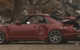 Xem cảnh xe huyền thoại Nissan Skyline bị nghiền nát tại bãi phế liệu