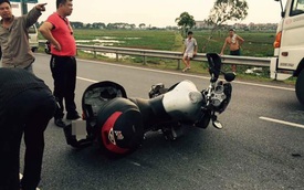 Gặp nạn trên cao tốc Hà Nội - Thái Nguyên, biker Hải Phòng tử vong