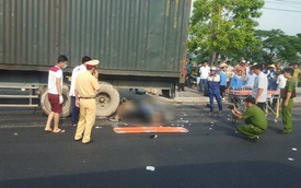 Hà Nam: Đâm vào xe container, thanh niên đi xe máy tử vong tại chỗ