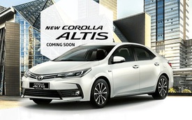 Hé lộ thông số của Toyota Corolla Altis 2017 phiên bản Đông Nam Á
