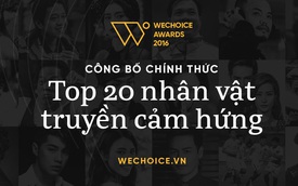 Lộ diện 20 nhân vật - 20 niềm cảm hứng của WeChoice Awards 2016