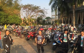 Hàng trăm biker Việt "phượt" sang Thái Lan