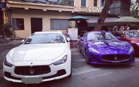 Bộ đôi Maserati cùng siêu xe Mercedes AMG GTS tụ tập tại Hà thành