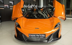 Xem siêu xe McLaren 650S Spider độc nhất Hà Nội đóng mở mui trong 12 giây