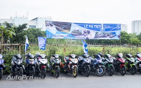 Hà Nội: Dàn xe Yamaha Exciter 150 trị giá hơn 3 tỷ diễu hành ngày cuối tuần