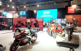 Soi trước dàn xe Moto Guzzi và Aprilia sắp bán tại Việt Nam