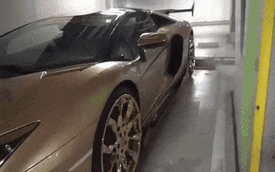 Lạc vào hầm đỗ xe toàn Lamborghini tại Nhật Bản