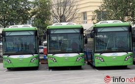 Ngắm dàn xe buýt nhanh hiện đại nhất của Thủ đô chờ ngày lăn bánh