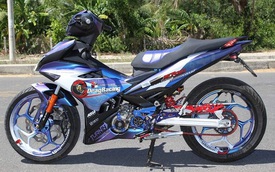Exciter 150 sơn chuyển màu và lên đồ chơi của biker Phú Yên