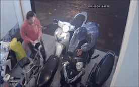 Cặp đôi nam nữ đi Honda SH để ăn trộm... Honda SH