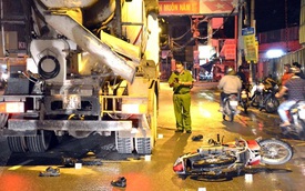 Xe bồn tông chết 2 công nhân trong đêm ở Sài Gòn