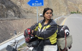 Nữ biker 21 tuổi lái mô tô độc hành 800 km để thực hiện ước nguyện của cha