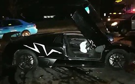 Lại thêm siêu xe Lamborghini Murcielago SV gây tai nạn kinh hoàng