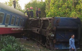 Tàu hỏa đâm xe tải tại Thừa Thiên - Huế, ít nhất 3 người tử vong