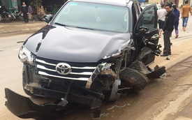 Lại thêm Toyota Fortuner 2017 bị tai nạn tại Việt Nam