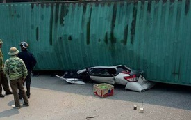Hai nạn nhân tử vong trong vụ xe container đè nát Toyota Yaris là cán bộ của trường Cao đẳng