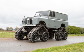Làm quen với chiếc Land Rover dùng bánh xích như xe tăng, có thể đi trên mọi địa hình