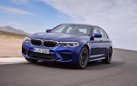 Xe hiệu suất cao BMW M5 2018 "hiện nguyên hình" trước giờ ra mắt