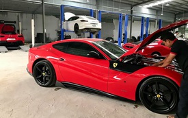 Dàn siêu xe Ferrari và Lamborghini của đại gia Sài thành tụ tập tại quận 2
