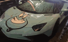 Video: Dàn "siêu bò" Lamborghini hoá trang Halloween gây xôn xao đường phố