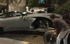 Aston Martin DB11 đầu tiên gặp nạn trên thế giới ở Mexico