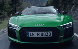 Ấn tượng với video của siêu xe Audi R8 V10 Plus Spyder 2017 5,3 tỷ Đồng
