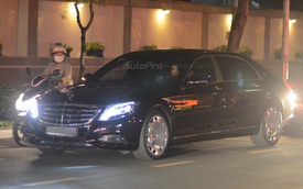 Dàn xe siêu sang Mercedes-Maybach S600 tháp tùng đại gia đến dự đám cưới Hoa hậu Việt Nam 2012