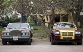 Hà Nội: Rolls-Royce Silver Spirit Mark I và Ghost mạ vàng cùng nhau xuất hiện