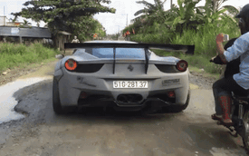 Video Ferrari 458 Italia độ Liberty Walk vượt ổ gà còn gây choáng cộng đồng mạng quốc tế