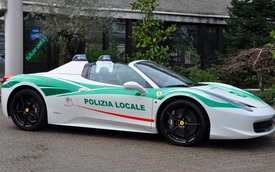 Ferrari 458 Spider từng thuộc sở hữu của mafia được dùng làm xe tuyên truyền