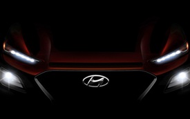 SUV cỡ nhỏ Hyundai Kona 2018 được hé lộ thêm thiết kế