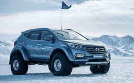 Đây là chiếc Hyundai Santa Fe đầu tiên vượt qua châu Nam Cực