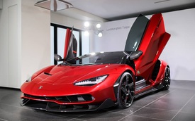 Siêu phẩm Lamborghini Centenario màu đỏ rực đầu tiên trên thế giới xuất hiện tại Đài Loan