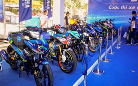 Dàn Yamaha Exciter độ tụ họp trong sự kiện giao lưu với Valentino Rossi tại Việt Nam