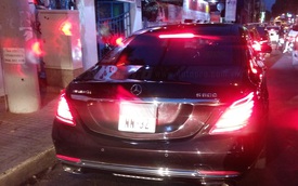 Bắt gặp Mercedes-Maybach S600 màu đá quý ruby đeo biển NN tại Sài thành