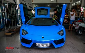 Siêu xe Lamborghini Aventador xanh dương độc nhất Việt Nam tái xuất
