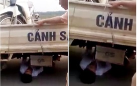Vĩnh Phúc: Bị lập biên bản vi phạm giao thông, nam thanh niên 21 tuổi chui vào gầm xe CSGT "ăn vạ"