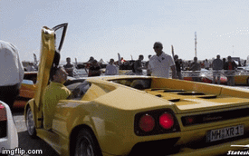 Hóa ra đây là cách người ta lùi siêu xe Lamborghini Diablo