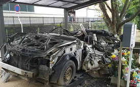 Chiếc xe ô tô bị đâm nát, sở cảnh sát Nhật Bản đem về "thờ" và câu chuyện khiến nhiều người rơi nước mắt
