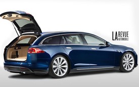Tesla Model S đầu tiên được độ thành phiên bản wagon