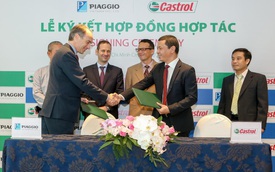 Piaggio bắt tay với hãng dầu nhớt Castrol