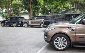 9 xe sang Range Rover tập kết ở Hà Nội
